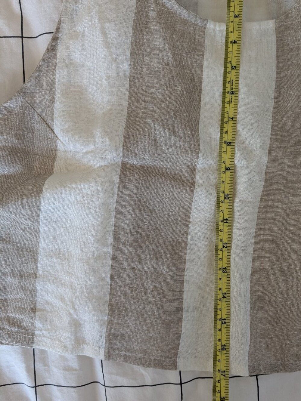 Striped Linen Crop Top NWOT Laude the Label - Picture 8 of 8